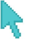 Robin Egg Blue Pixel pointer
