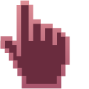 Rosewood Pink Pixel cursor
