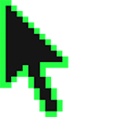 Screamin Green Pixel pointer