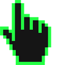 Screamin Green Pixel cursor