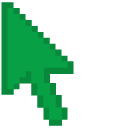 Shamrock Green Pixel pointer