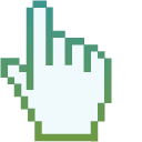 Snowdrops Green Pixel cursor