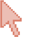 Soft Baby Pink Pixel pointer