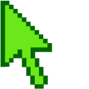 Summer Green Pixel pointer
