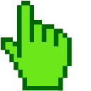 Summer Green Pixel cursor