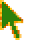 Tangerine Tree Pixel pointer