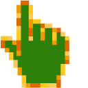 Tangerine Tree Pixel cursor