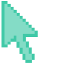 Tiffany Blue Pixel pointer