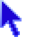 Ultramarine Blue Pixel pointer