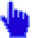 Ultramarine Blue Pixel cursor
