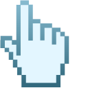 Waterfall Blue Pixel cursor