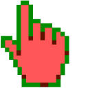 Watermelon Pixel cursor