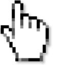 White and Gray Pixel cursor