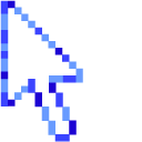 White-Blue Mix Pixel pointer