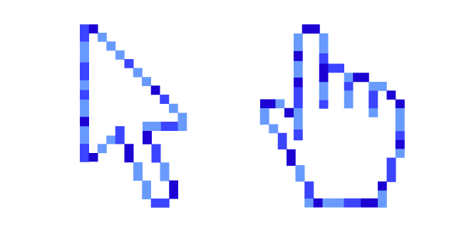 White-Blue Mix Pixel