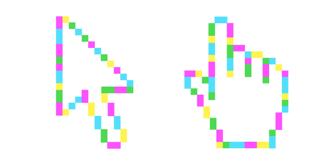 White Icing with Colorful Sparkles Pixel