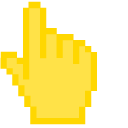 Yellow Mustard Pixel cursor