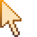 Yellow-Orange Pumpkin Cake Pixel pointer