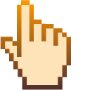Yellow-Orange Pumpkin Cake Pixel cursor