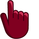 Burgundy cursor