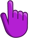 Dark Purple Orchid cursor