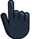 Gunmetal Black cursor