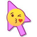 Blowing a Kiss Smiley pointer