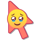 Holding Back Tears Smiley pointer