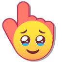 Holding Back Tears Smiley cursor