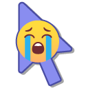 Loudly Crying Smiley pointer