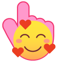 Lovely Smiley with Hearts cursor