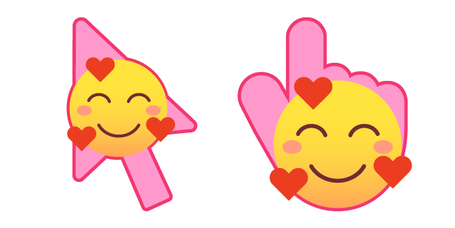 Lovely Smiley with Hearts