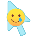 Smiling Face with a Tear Smiley pointer