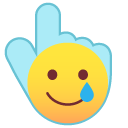 Smiling Face with a Tear Smiley cursor