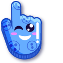 Blue Rocket Smile cursor