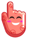 Coral Red Smile cursor