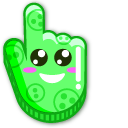 Green Leaf Smile cursor