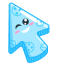 Light Blue Smile pointer