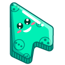 Mint Green Smile pointer