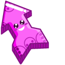 Pink Arrow Smile pointer