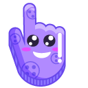 Purple Rhombus Smile cursor