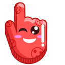 Red Heart Smile cursor