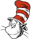 Cat in the Hat and Green Umbrella cursor