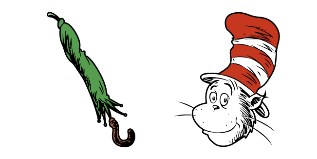 Cat in the Hat and Green Umbrella