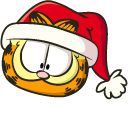 Christmas Garfield and Odie cursor