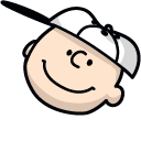 Peanuts Charlie Brown and Baseball Bat cursor