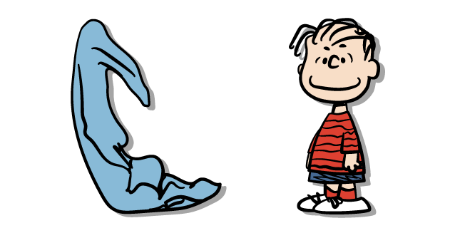 Peanuts Linus van Pelt and a Blanket