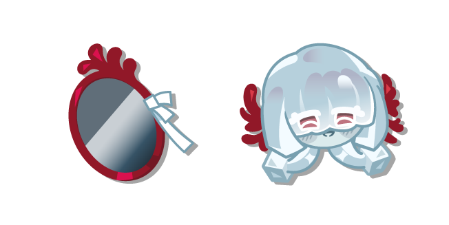 Cookie Run Agar Agar Cookie and a Mirror