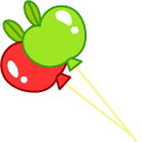 Cookie Run Apple Cookie and Apple Balloons pointer