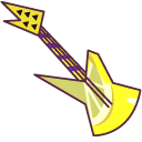 Cookie Run Black Lemonade Cookie and a Guitar pointer